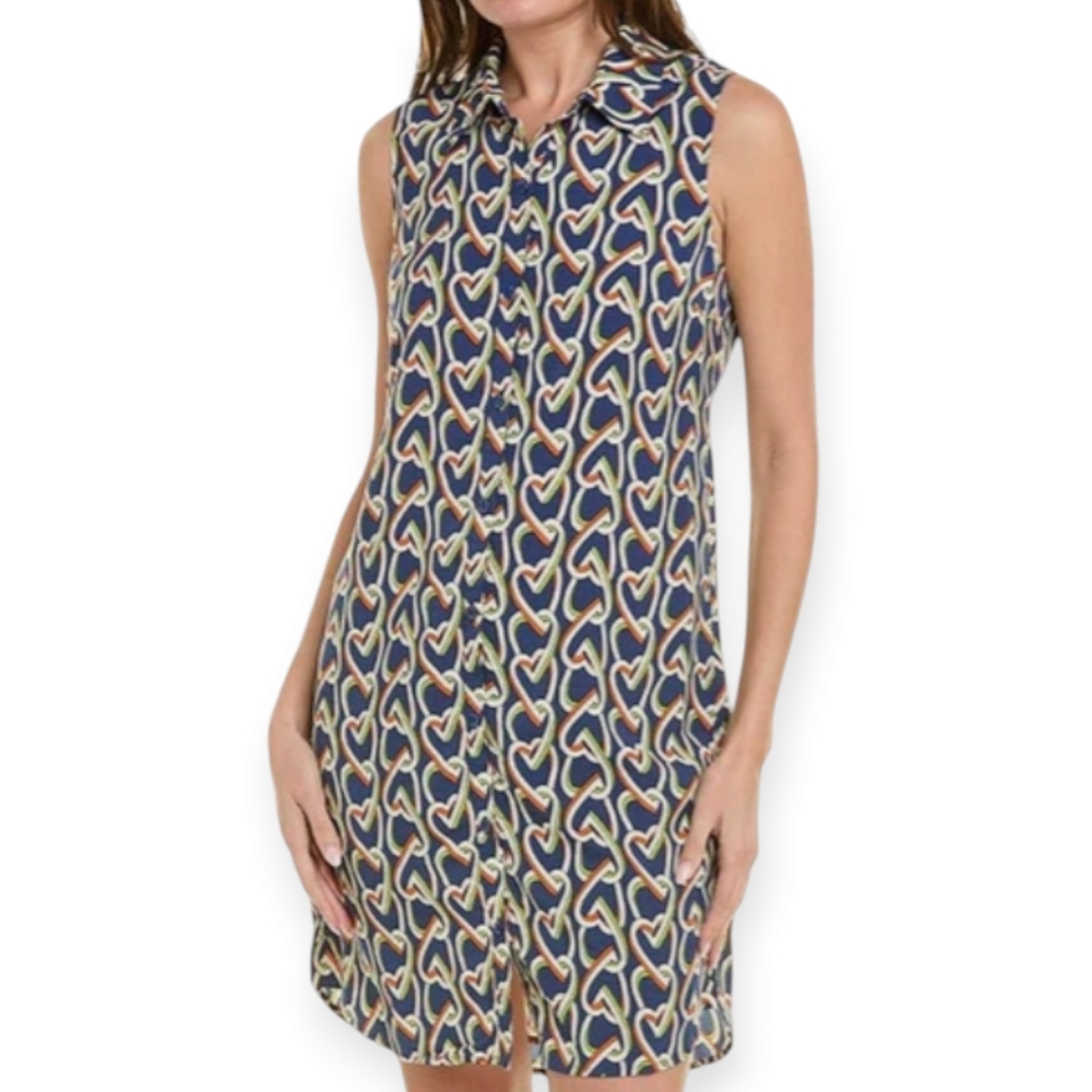 CAbi Amour Dress OR Open Vest Sz Medium Hearts Excellent condition - Picture 4 of 11